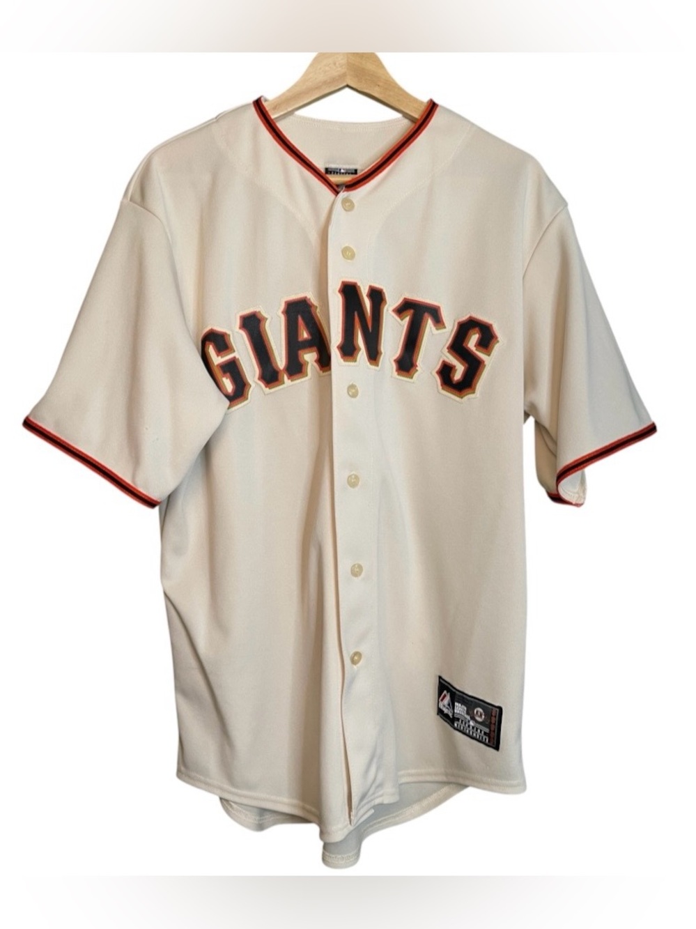 Vintage Majestic San Francisco Giants Brian Wilson #38 Home Replica Jersey Sz L